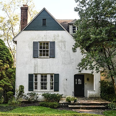 Hilton Carter home renovation exterior - before shot