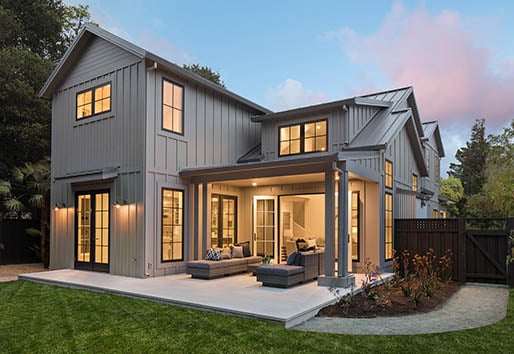 Exterior of house with Andersen Windows.