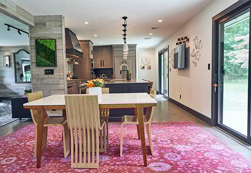 John Colaneri Project Open Concept Dining Room and Kitchen