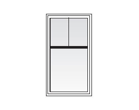 Andersen Windows Grids Tall Fractional Pattern