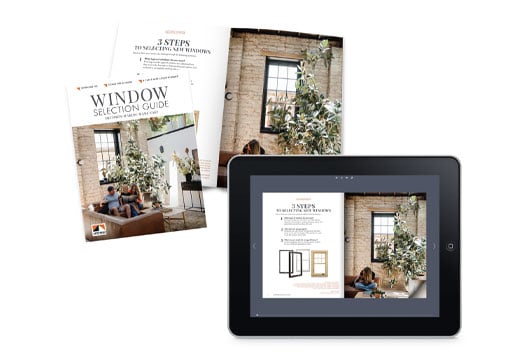 image of windows selection guide screenshot and ipad mock up
