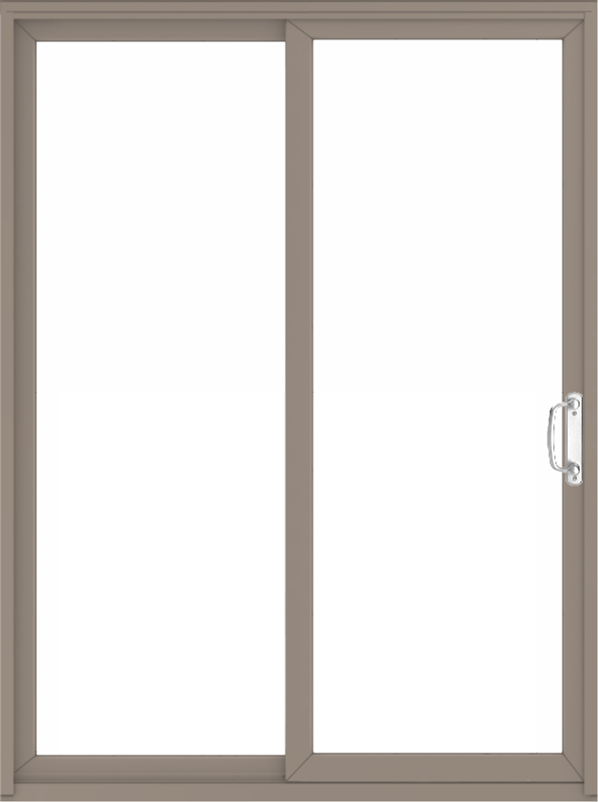 Permashield interior patio door in color sandtone