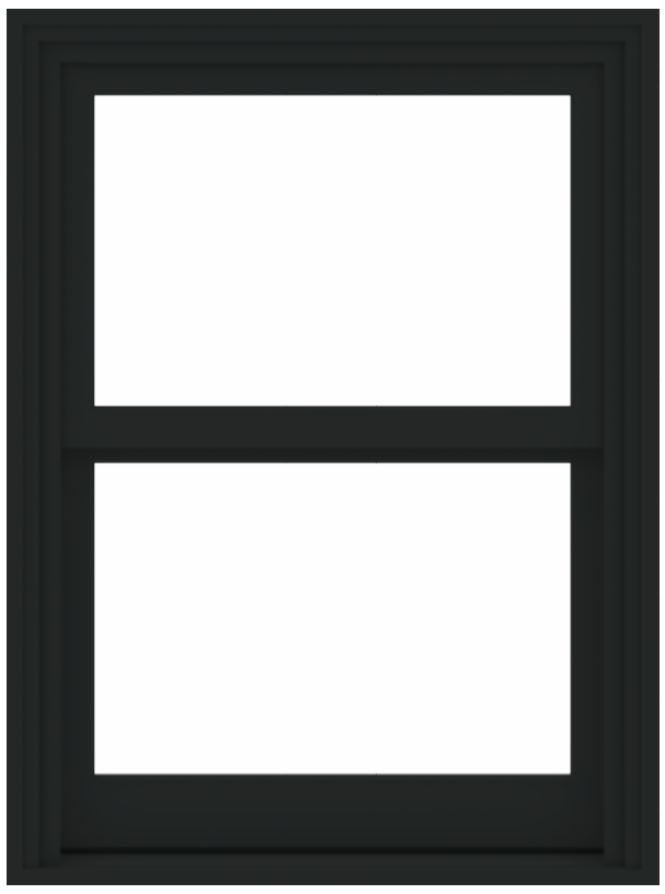 a series double hung andersen window in black