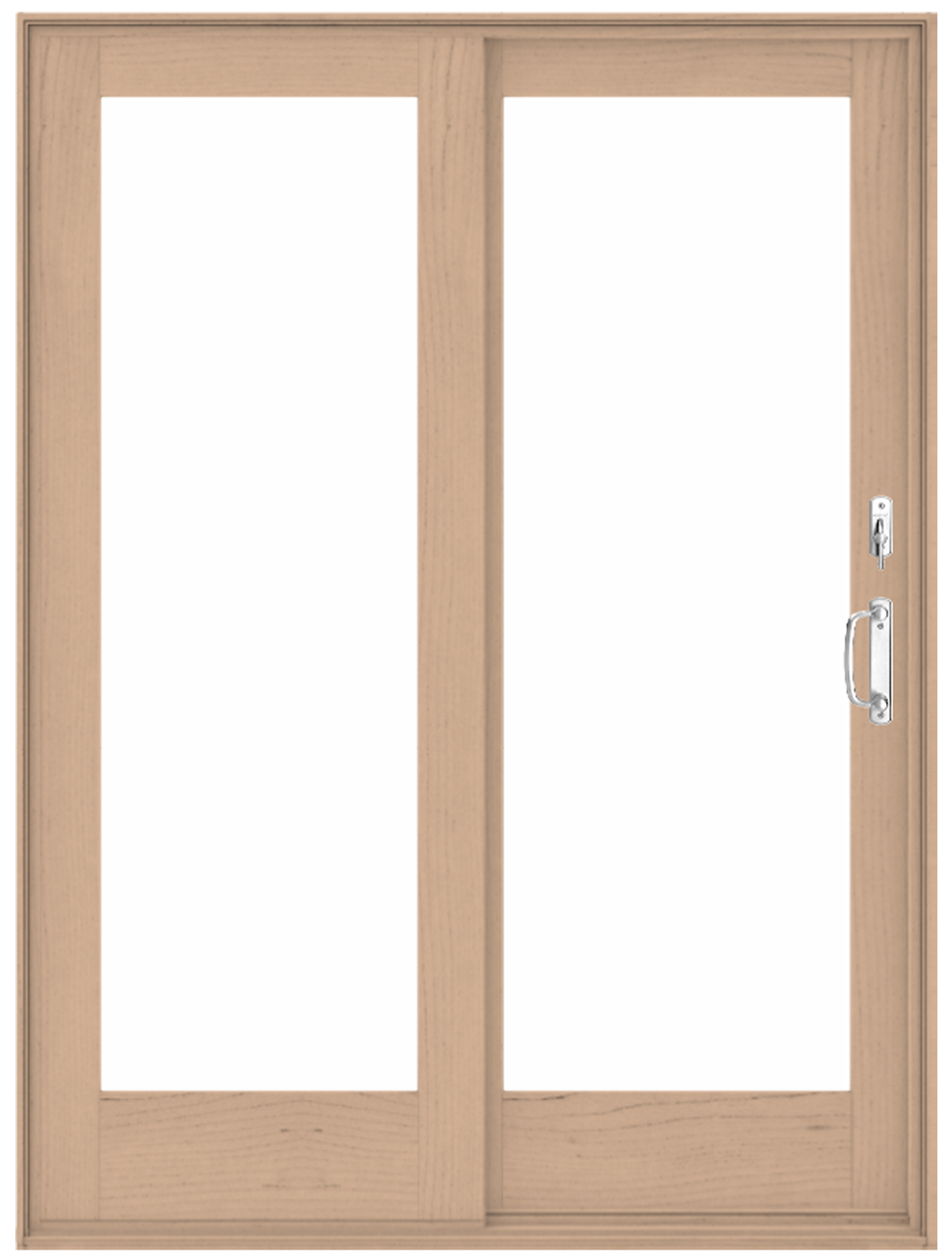 a series gliding patio andersen door in maple color