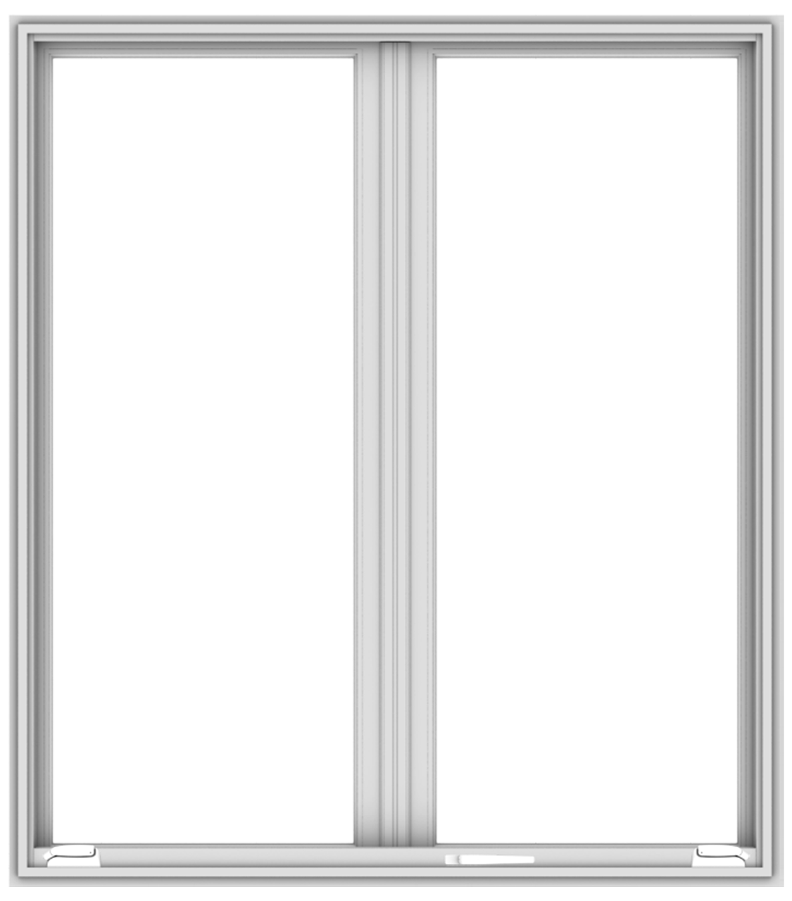 andersen e series french casement window with white trim